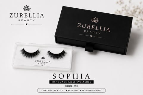 Sophia Handmade False Eyelashes – Code #10 | Zurellia Beauty