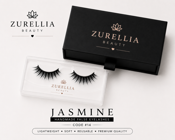 Jasmine Handmade False Eyelashes – Code #14 | Zurellia Beauty