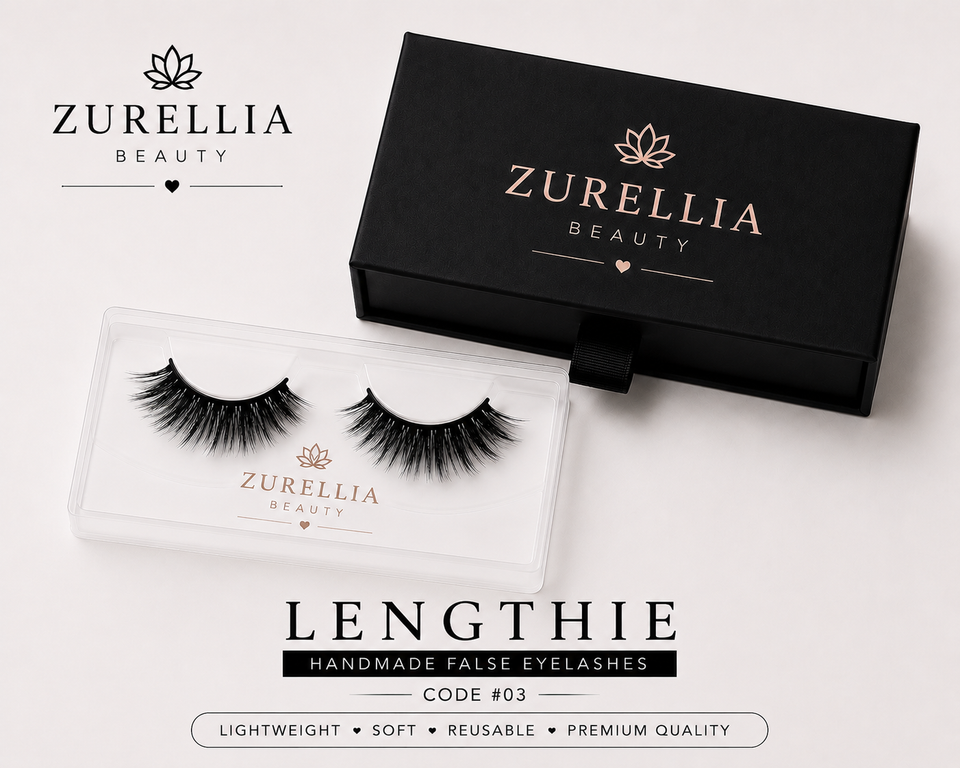 Lengthie Handmade False Eyelashes – Code #03 | Zurellia Beauty