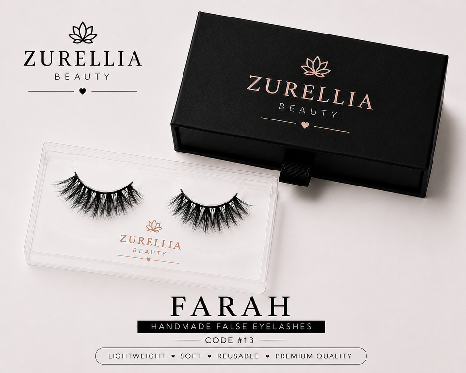Zurellia Beauty Farah #13 – Handmade Premium False Eyelashes