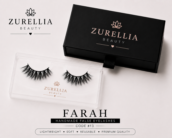 Zurellia Beauty Farah #13 – Handmade Premium False Eyelashes