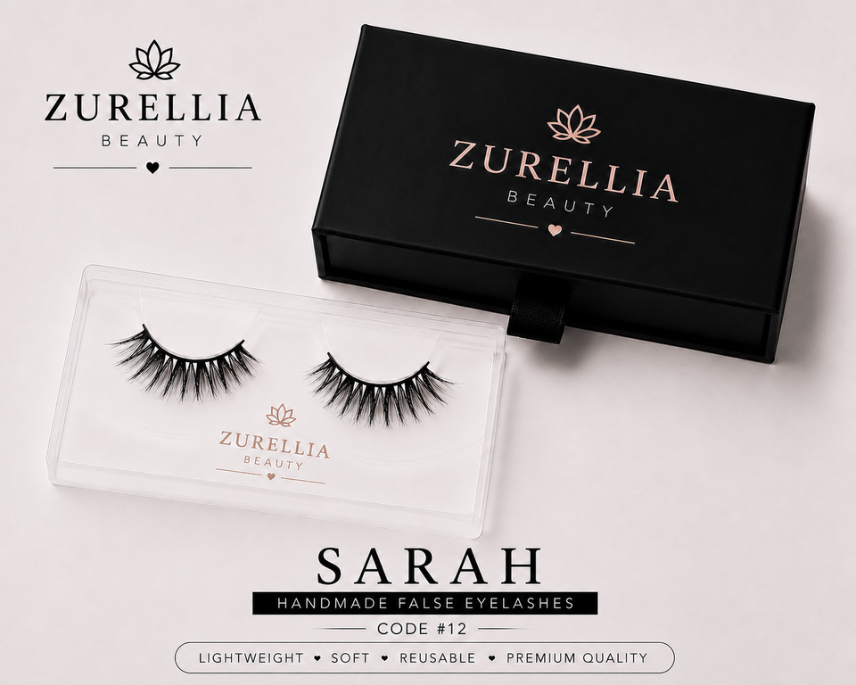 Zurellia Beauty Sarah #12 – Handmade Premium False Eyelashes